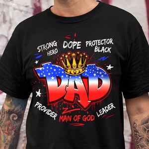 Dad American Flag PNG File, American Dad Graffiti Png, Patriotic Dad Png, Man of God Png, Christian Dad, Bible Verse, Dad Quote, Fathers Day