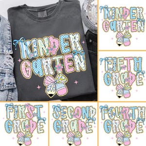Preppy Back to School Floral Bundle Png, First Day Of School Png, Preppy School Png, School Bundle Png, First/Second/Third Grade Design
