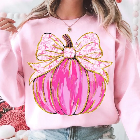 Breast Cancer Pumpkin Png, Breast Cancer Png, In October We Wear Pink Png, Breast Cancer Awareness Png, Brushstroke Png, Pink ribbon Png