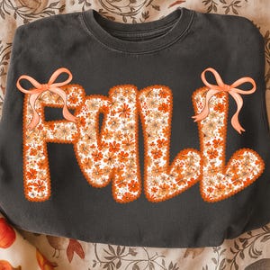 Preppy Fall png, Coquette Fall png, Fall Cottage Core Ditsy Flowers Fall png, Autumn png, Girly Floral Fall png, Lace Fall png, Retro Fall