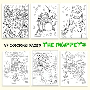 Muppet Coloring Book - Etsy Canada