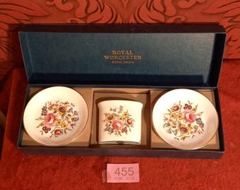 ヴィンテージ ロイヤル ウースター ディナープレート 花壷模様 Z815