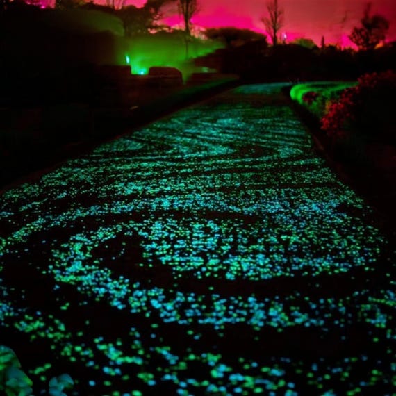 50 Stück Leuchtende Kieselsteine - Nachleuchtend Für Garten & Deko