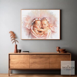Ritratto personalizzato ad acquerello, ritratto di famiglia, ritratto personalizzato da foto, ritratti da foto, regalo per la festa della mamma