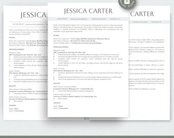 Professional Modern Resume Template Bundle for Google Docs | ATS Executive CV and Cover letter