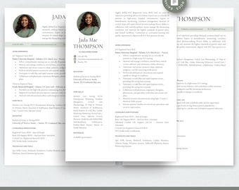 Professional Modern Resume Template Bundle for Google Docs | 2026 Nurse ATS Resume and Cover letter
