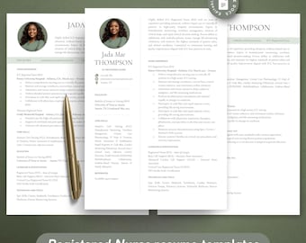 Professional Modern Resume Template Bundle for Google Docs | 2026 Nurse ATS Resume and Cover letter