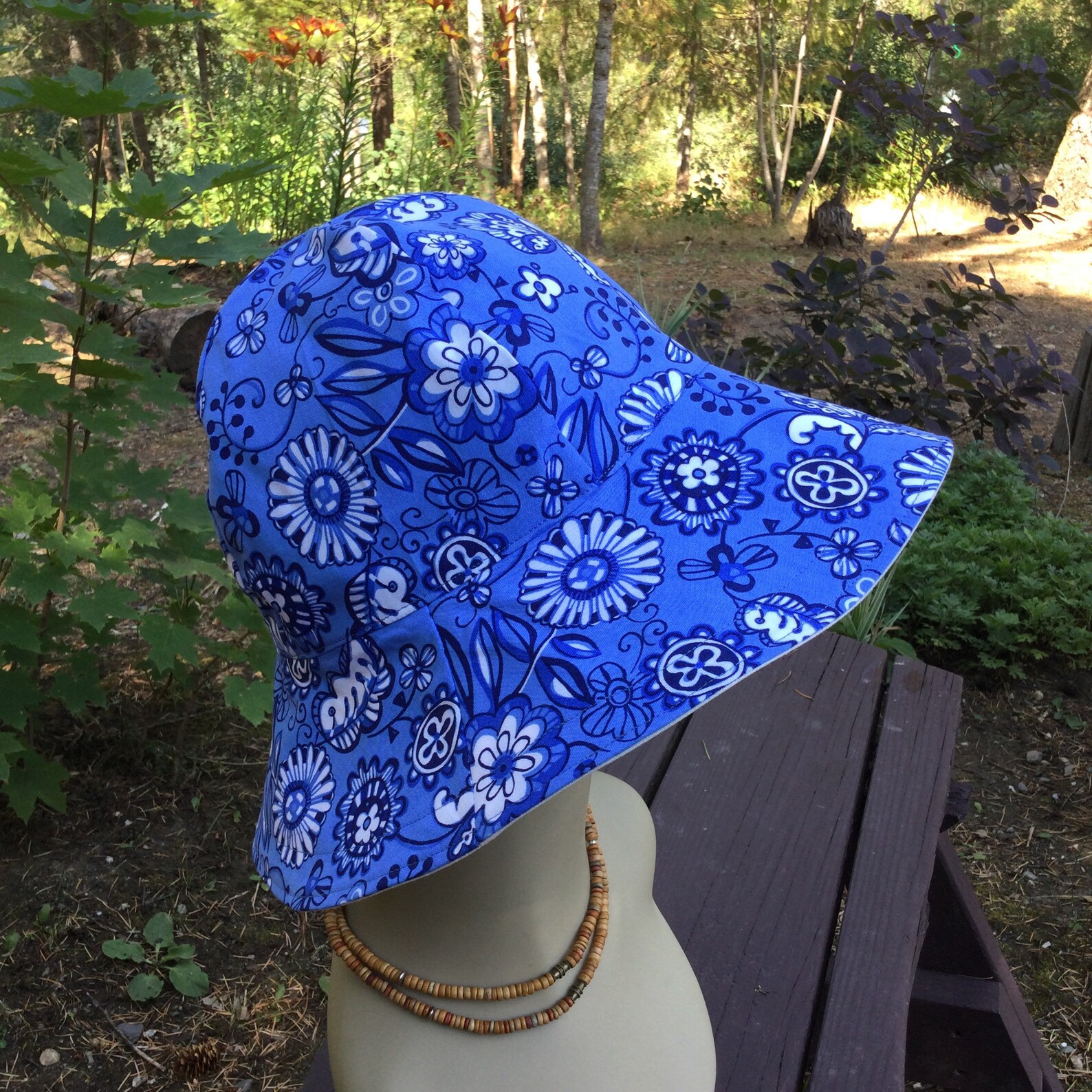 Ladies Sun Hat Floppy Hat Gardening Hat Wide Brim Hat Easy Etsy Canada