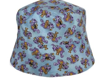 Olie Purple / Blue Sun Hat / Purple Dragon Bucket Hat / Toddler Sun Hat / Baby Sun Hat / Teddy Bears and Dragons on Sun Hat / BHL12