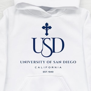 USD hoodie, University of San Diego sweatshirt, usd sweatshirt, Digital Download PNG, University of San Diego svg, san diego university