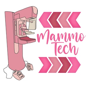 Mammo Tech Pink Breast Cancer Awareness Mammography Technologist October jpeg png sublimation