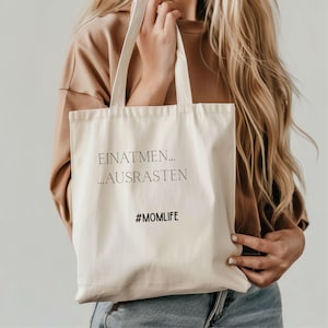Mom gift Mother&#39;s Day bag pouch jute bag gift idea Mother&#39;s Day gift birthday bag for mom mom bag inhale freak out