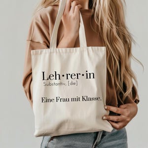 Geschenk für Lehrerin Baumwolle Jutebeutel Stoffbeutel Lieblingslehrerin Abschiedsgeschenk für Lehrerin Geschenk für Freundin Kollegin