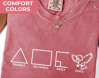 Funny Shapes Shirt, Eagle Pun Shirt, Funny Math Teacher Joke Tees, Physics Shirt, Funny Math Tshirt, Funny 4th July Shirt, Patriotic Eagle