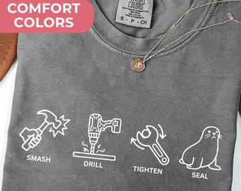 Comfort Colors® Funny Mechanic Dad Shirt Tool Dad Tee Gift for Handy Father DIY Lover Shirt Funny Dad Shirt, Boyfriend Husband Gift