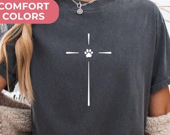 Camiseta cristiana para perros, regalo para mamás cristianas de mascotas, camiseta religiosa para perros, camiseta con estampado de fe adorable, ropa para perros que aman a Jesús.