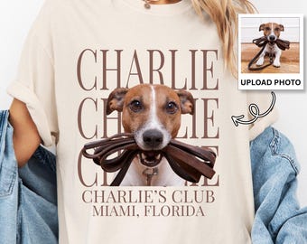 Custom Pet Photo And Name Shirt,Personalized Comfort Colors Pet Shirt,Customized Picture Dog Shirt,Dog Lover Gift,Cat Mom Gift,Pet Loss Gift