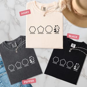 Funny Shapes Shirt, Dragon Pun Shirt, Funny Math Teacher Joke Tees, Physics Shirt, Funny Math Tshirt : Comfort Colors Cotton Tee