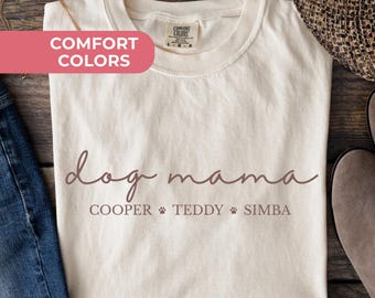 Camiseta personalizada para mamá de perro, camiseta personalizada para mamá de perro, atuendo para dueño de perro, ropa para mamá de perro, regalo de cumpleaños para mamá de perro, regalo para el Día de la Madre