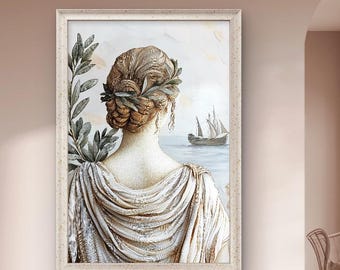 Penelope & Odyssey, Classic Greek Mythology - Digital Artwork, Memories from Greece