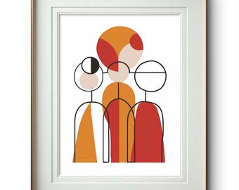 Geometrie im Haus Interior, Suprematist Poster, Sofort Download, verschiedene Größenverhältnisse
