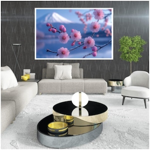 A Mount Fuji Cherry Blossom - Digital Artwork