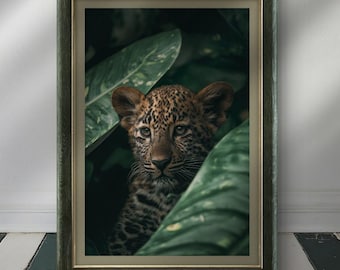 Hypnotic Leopard - Digital Wall Poster, Instant Download