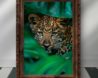 Wildlife Leopard - Digital Wall Poster, Instant Download