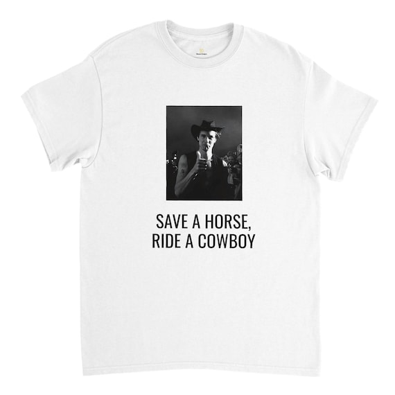Shawn Mendes - Save A Horse, Ride A Cowboy T-shirt - Heavyweight Unisex Crewneck T-shirt | Gildan® 5000
