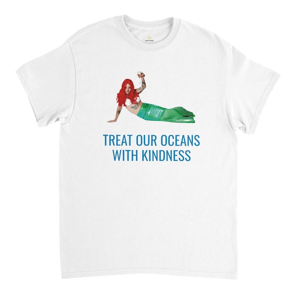 Treat Our Oceans With Kindess - Harry Styles - Heavyweight Unisex Crewneck T-shirt | Gildan® 5000