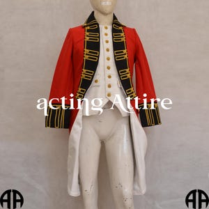 Royal British Uniform, British Army Jacket, British War Uniform, British Red Coats, Cavalry Army Jacket In Wool