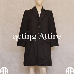 Men Frock Coat, Black Frock Coat, Military Frock Coat, 18th Century Frock Coat, Colonel Frock Coat In Black Wool