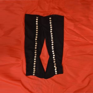 Military Spats, Victorian Spats, Shoe Spats, Steampunk Spats, Unisex Black Wool Colonial Spats