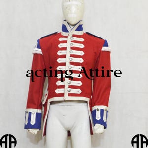 Men British Highlander Jacket, 42nd Regt Jacket, Foot Regt Jacket, Foot Guard Jacket, British Guard Jacket, British Red Wool Coats