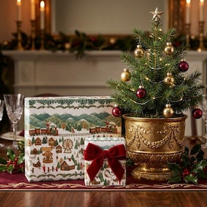Onde está Dolly? Papel de embrulho de Natal | Rolo de papel de presente inspirado no parque temático Dollywood
