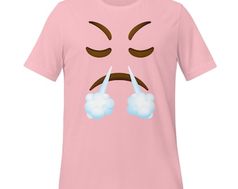 Furious Emoji T-Shirt | Angry & Frustrated | Show your Emotions | Bella + Canvas Tee | Trendy Graphic Tee