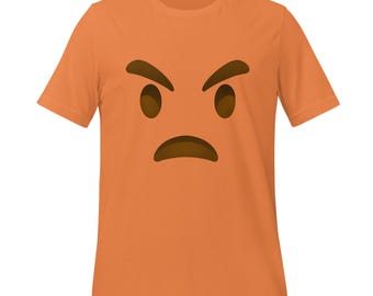 Annoyed Emoji T-Shirt | Angry T-shirt | Grumpy Face | Express Yourself | Funny Graphic Tee