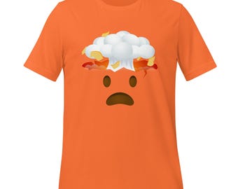Exploding Head Emoji T-Shirt | Shocked & Mind-Blown | Bella + Canvas Tee | Trendy Graphic Tee