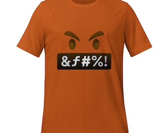 Censored Angry Emoji T-Shirt | F-Bomb | Funny & Edgy Graphic Tee