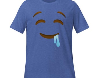 Drooling Emoji T-Shirt | Hungry & Anticipating | Bella + Canvas Tee | Trendy Graphic Tee