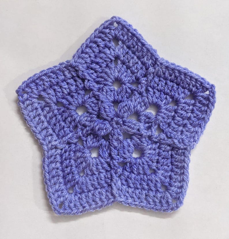 Crochet Christmas star pattern PDF easy hanging ornament
