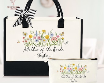 Mother of the Bride Tote Bag, Mother of the Groom Canvas Bag, Gift for Mother Bride, Mother of the Bride Gift Ideas, Gift for MOB MOG