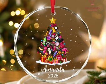 Custom Hairdresser Ornament, Personalized Hair Salon Ornament, Beautician Ornament, Hair Stylist Christmas Ornament, Hair Stylist Gift 2026