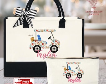 Golf Club Bag, Golf Gifts, Custom Golf Tote Bag, Golf Gift Women, Golfing Gift Ideas, Golf Tote Bag, Golf Wristlet, Christmas Golf Gift