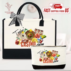 Personalized Casino Bag, Casino Cash Bag, Personalized Vegas Trip Bag, Last Vegas Casino Accessories, Girls Trip to Vegas Casino Money Pouch