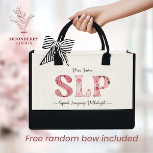 Speech Language Pathologist Tote Bag,Speech Therapist,Slp To Be,Speech Teacher,Teacher Appreciation,Speech Therapy,Graduation Gift,SLP Gifts