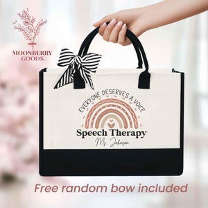 Speech Therapy Tote Bag, Speech Therapist Gift, Custom SLP Gift, Speech Pathologist, Slp To Be, Speech Language Pathologist, Graduation Gift