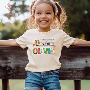 Chemise personnalisée pour la rentrée des classes avec prénom pour enfant, T-shirt première journée d'école pour tout-petits, Chemise pour la maternelle avec prénom, Chemise pour la rentrée des classes, Chemise avec prénom pour enfant