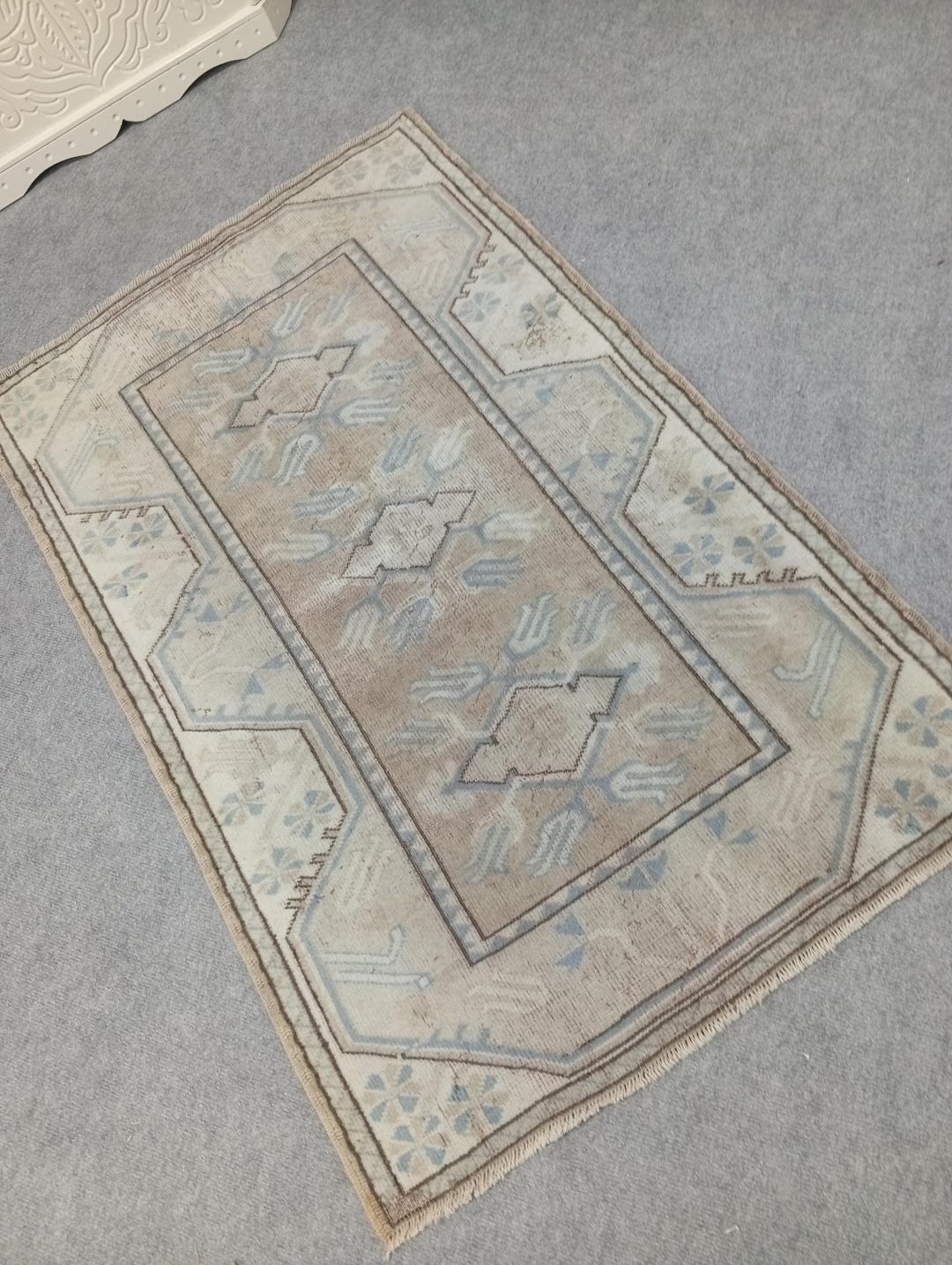 3x4 Rug Turkish Rug, Oushak Rug, Handmade Small Rug, Home Decor Rug ...