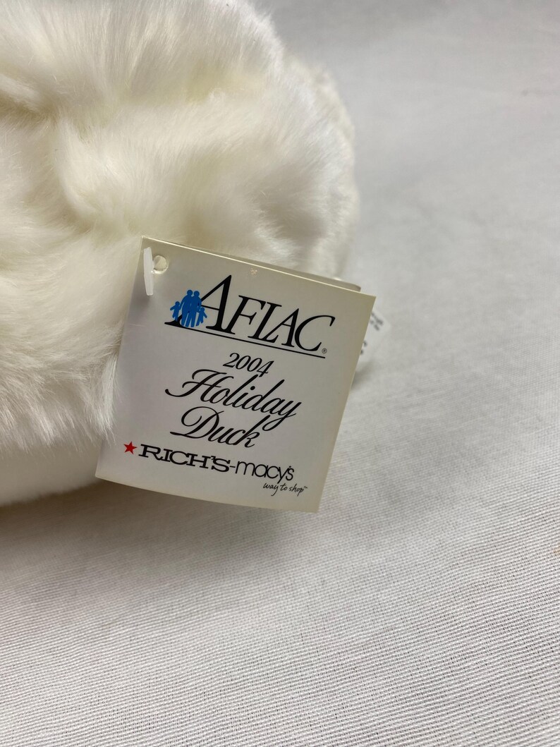 Vintage Aflac Duck Plush Set, Duck Plush, Elf Duck Plush, Holiday Plush